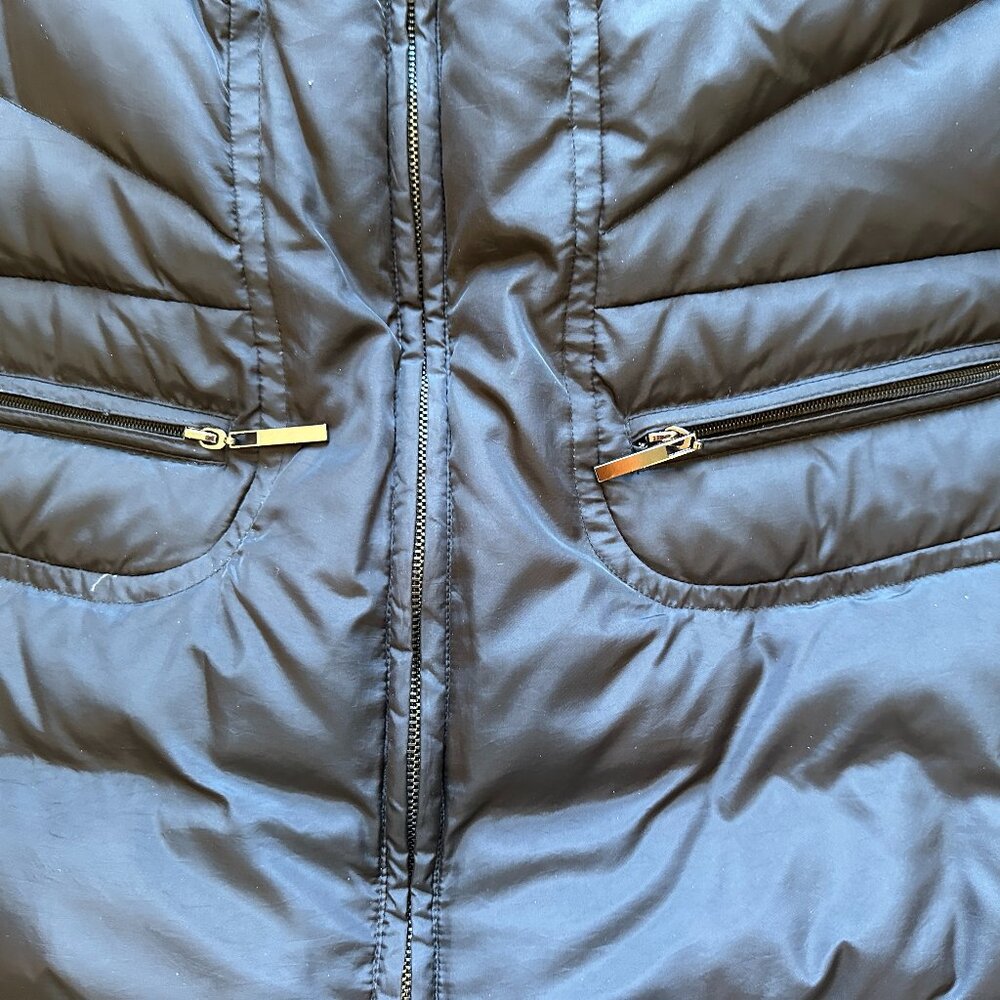 Anne Klein Classic Black Winter Jacket Coat Size Medium - Picture 4 of 6
